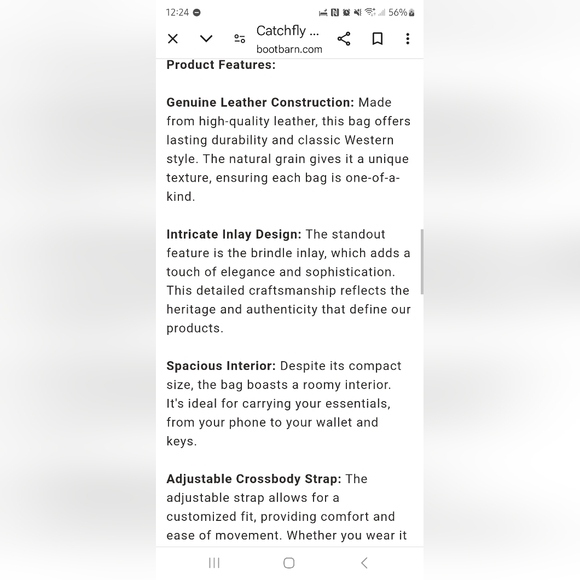 Conceal Carry Cross-body Purse - Picture 5 of 6